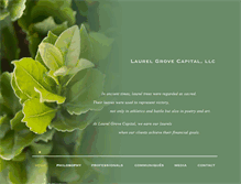Tablet Screenshot of laurelgrovecapital.com